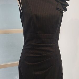 Le Chateau Black One Shoulder Sheath Dress for Cocktail